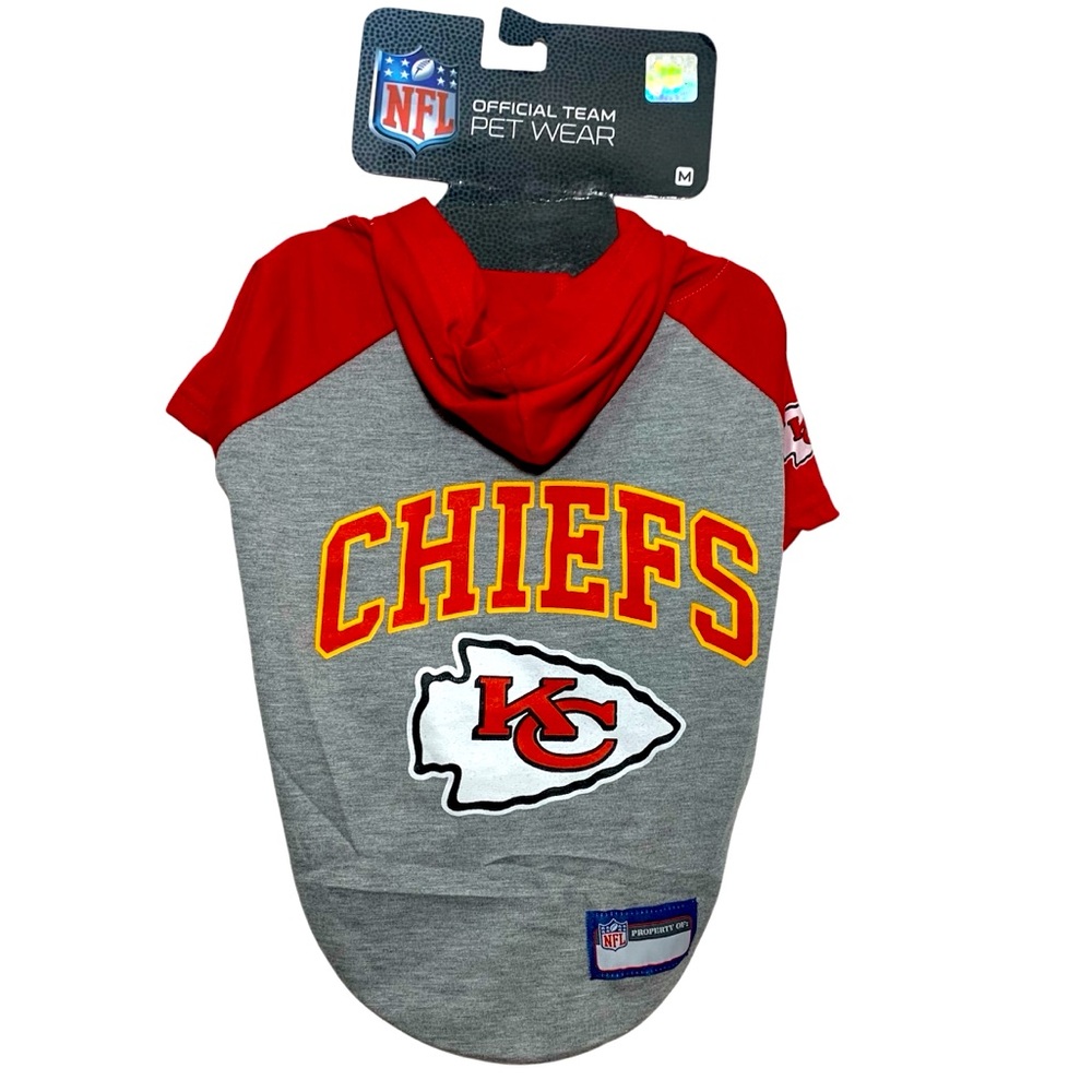 Pets NFL Kansas City Chiefs Hoodie for Dogs & Cats size M